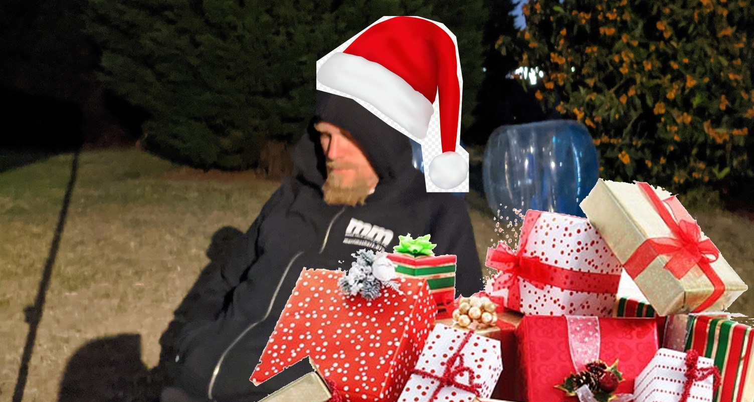 Falling asleep at the Christmas party